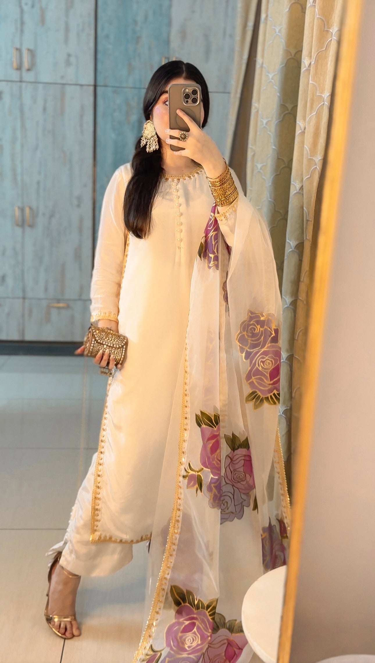 Embroidered Tassel Silk - TS - 01
