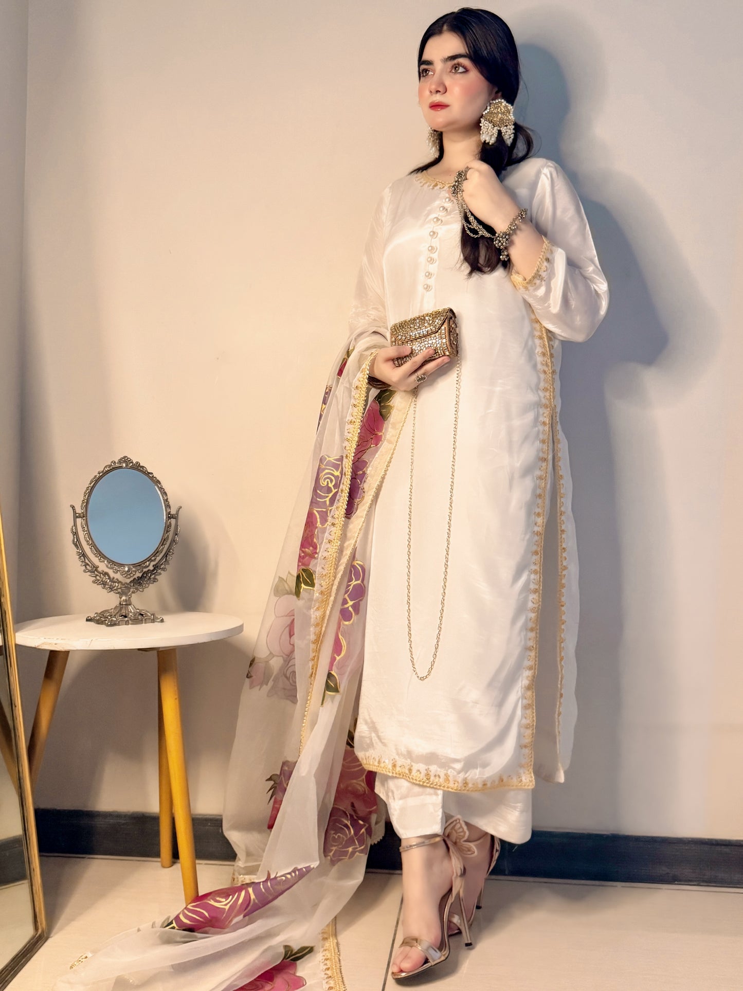 Embroidered Tassel Silk - TS - 01