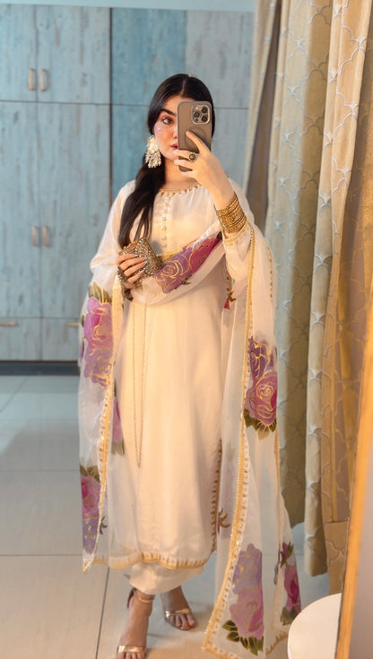 Embroidered Tassel Silk - TS - 01