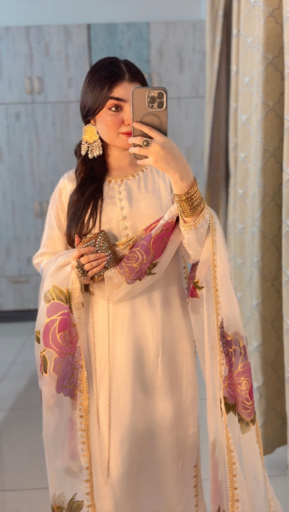 Embroidered Tassel Silk - TS - 01