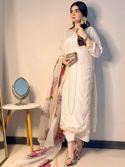 Embroidered Tassel Silk - TS - 01