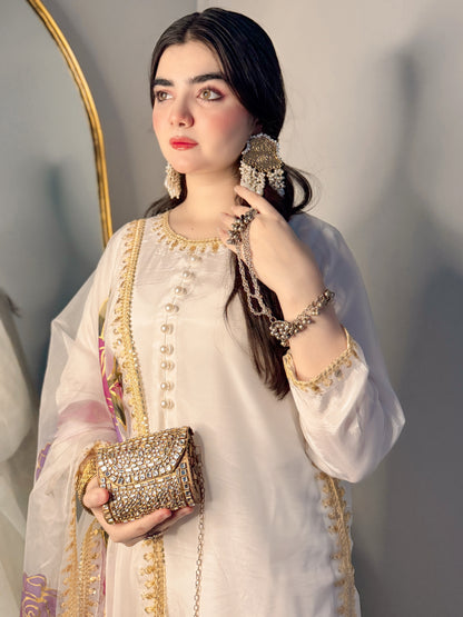 Embroidered Tassel Silk - TS - 01